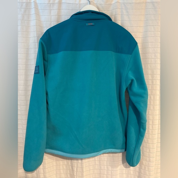 MPG Aqua Fleece Outerwear Button Full Zip Jacket Size Medium - Picture 9 of 10